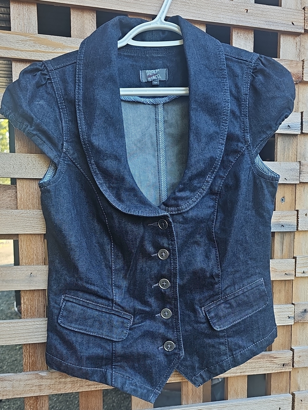 RW&CO. Dark Blue Denim Vest